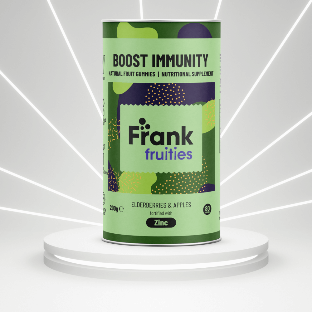 Frank fruities | vaisių guminukai su cinku | maisto papildas | Vitagama.lt