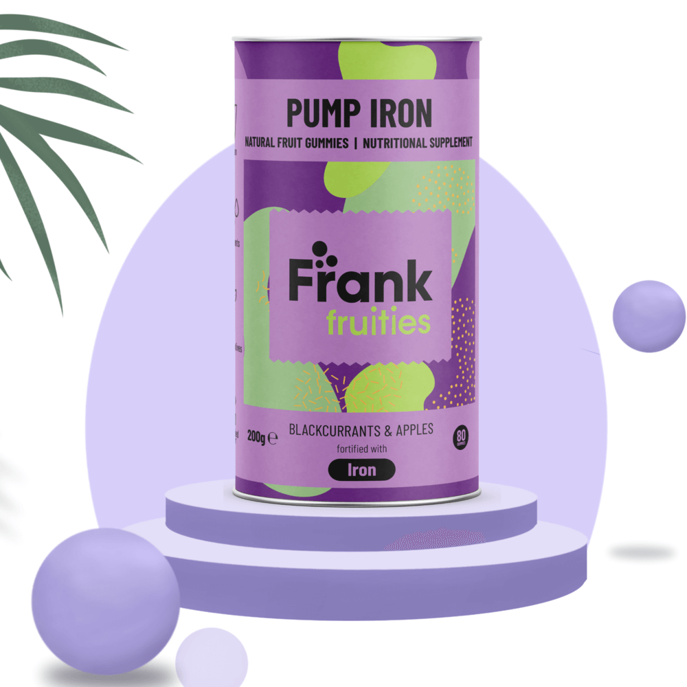 Frank fruities | vaisių guminukai su geležimi | maisto papildas | Vitagama.lt