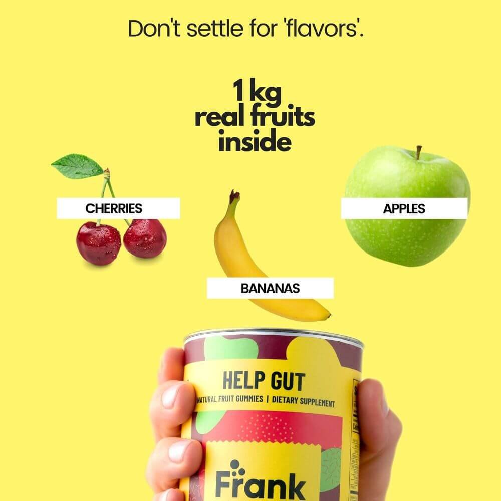 Frank fruities | vaisių guminukai | maisto papildas | Vitagama.lt