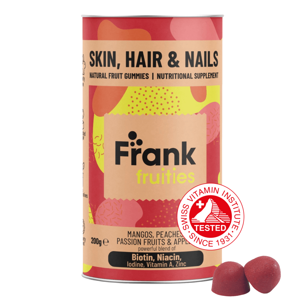 Frank fruities | vaisių guminukai su biotinu | maisto papildas | Vitagama.lt