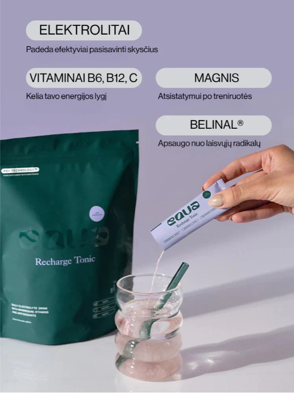 Mėlynių skonio elektrolitų gėrimas