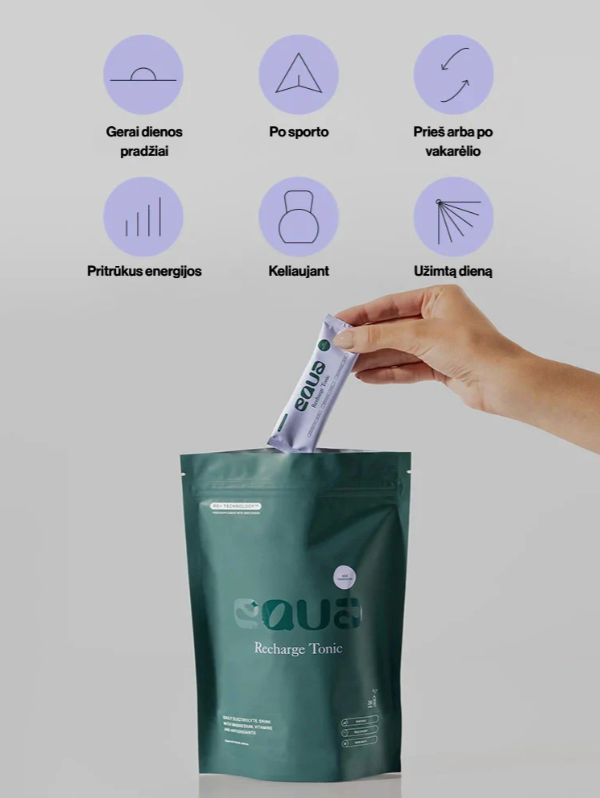 Mėlynių skonio elektrolitų gėrimas