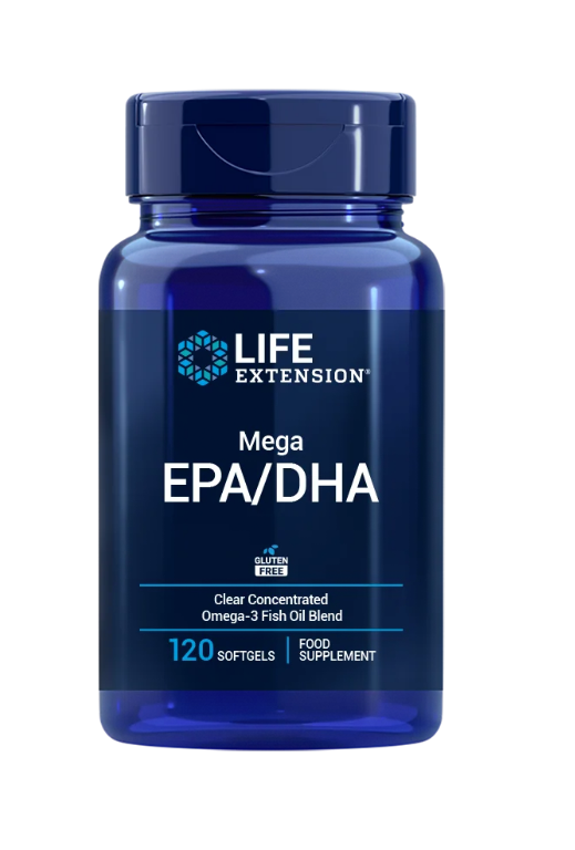 Life Extension Omega-3 Mega EPA/DHA - ypač stiprūs žuvų taukai – Vitagama