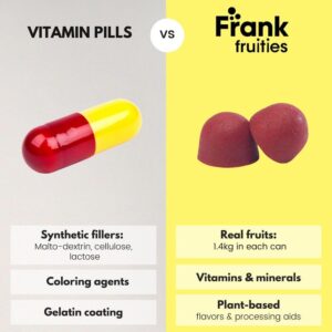 Frank fruities | vaisių guminukai su geležimi | maisto papildas | Vitagama.lt
