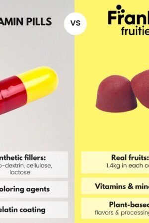 Frank fruities | vaisių guminukai su geležimi | maisto papildas | Vitagama.lt